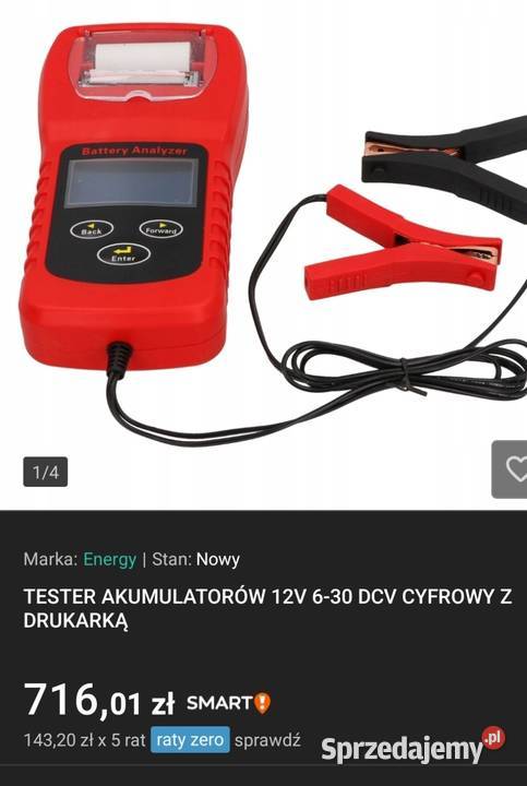 Tester akumulatorów Rozogi