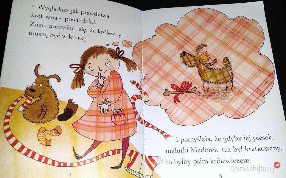 Zuzia i piesek w kratkę Pierwsze czytanki Irena Chełm