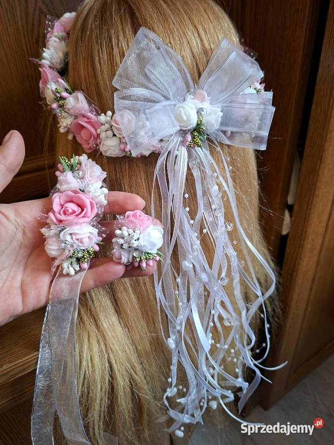 Wianek komunijny bransoletka Przypinka Borów