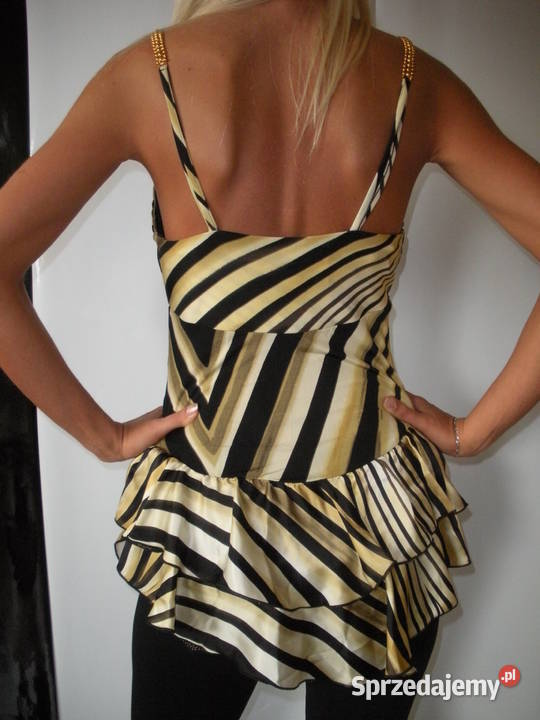 Nowa włoska luksusowa bluzka tunika Sfarzo ITALY Inny wzór Bluzki i koszule podkarpackie Nisko