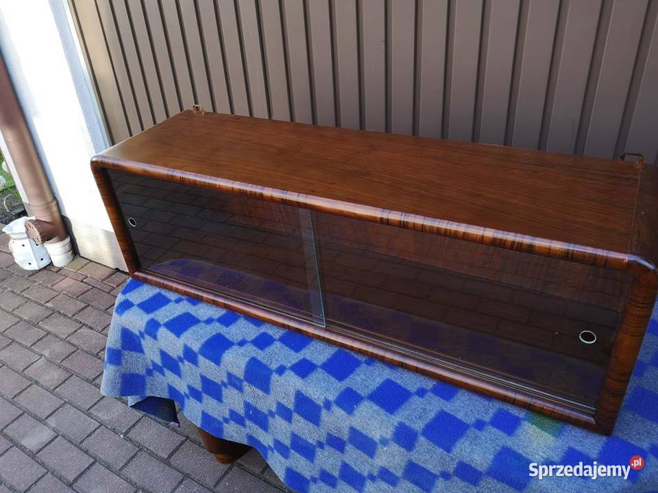 Półka Szafka Witryna Wisząca ARTDECO Orzech Swarzędz
