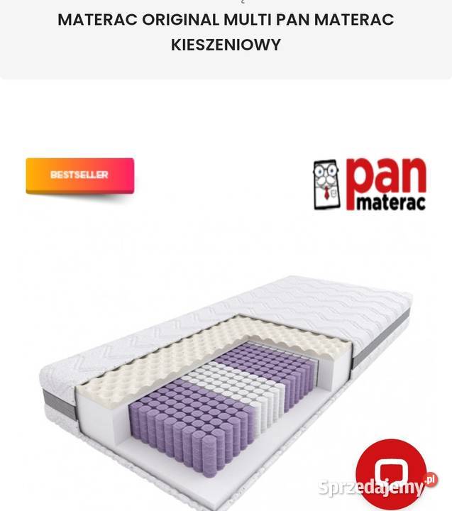 Materac kieszeniowy na sprężynach 160x200 Lubliniec