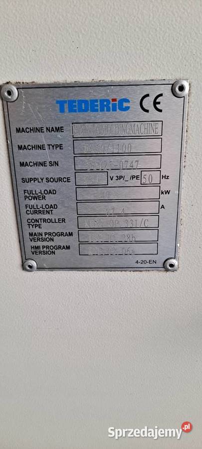 Wtryskarka Tederic D250 robot Switek Łowicz