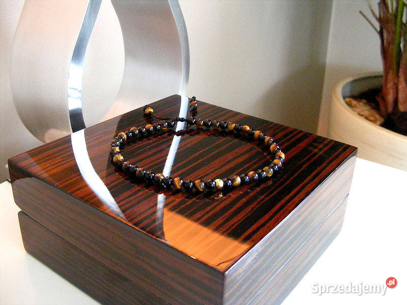 Bransoletka Lidera Przywódcy 24k złoto onyx złoto Zgierz