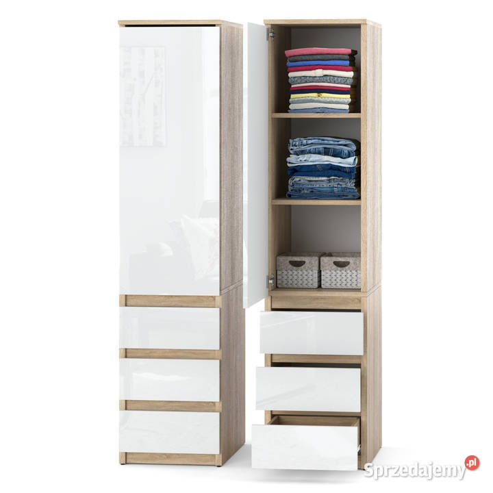 Szafa 3 szuflady wąska garderoba sypialnia salon Elbląg