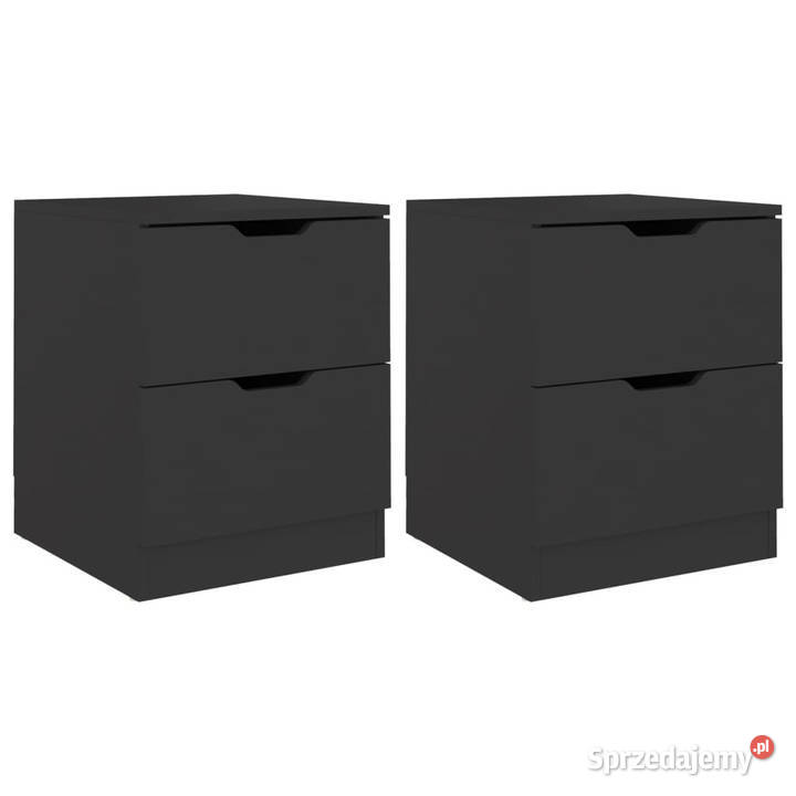 Szafki nocne 2 czarne 40x40x50 WM326726 Warszawa