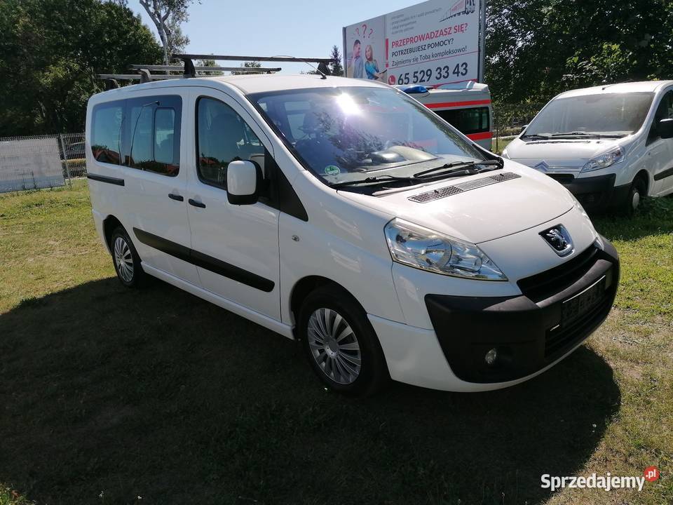 Peugeot Expert 9 osobowy biały Klima zadbany wielofunkcyjna kierownica Leszno