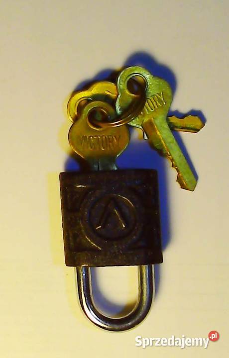 Kłódka żeliwna radomskiej firmy Victory