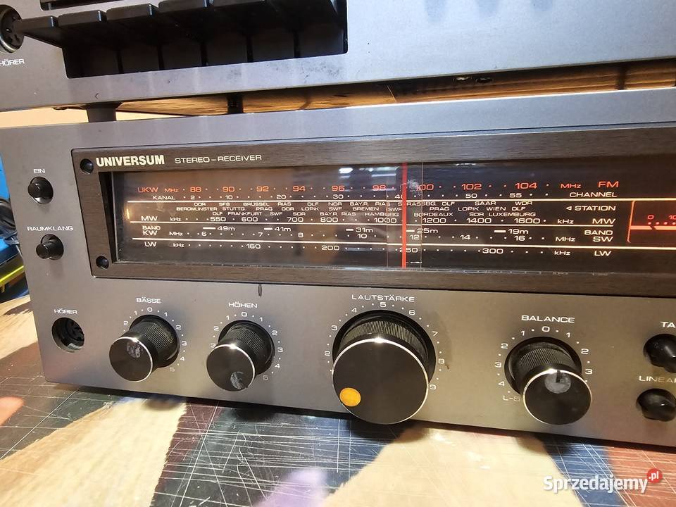 Zestaw hifi iniversum amplituner VT 23016M deck Ludwinowo