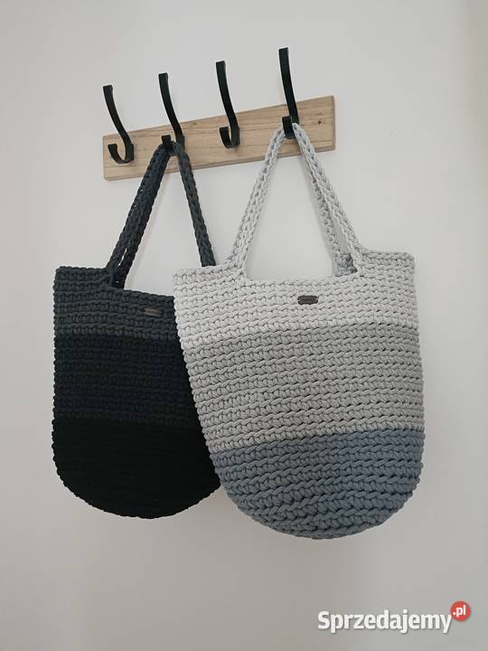 Torebka ze sznurka handmade Na ramię podkarpackie Jawornik Polski