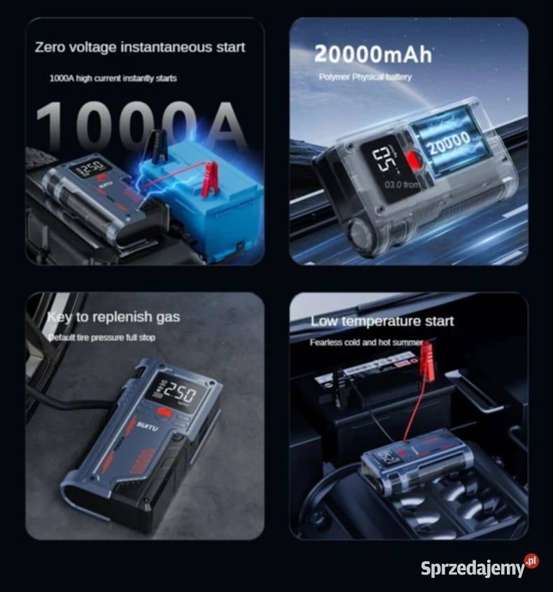 Urządzenie rozruchowe wielofunkcyjne z pompką mazowieckie