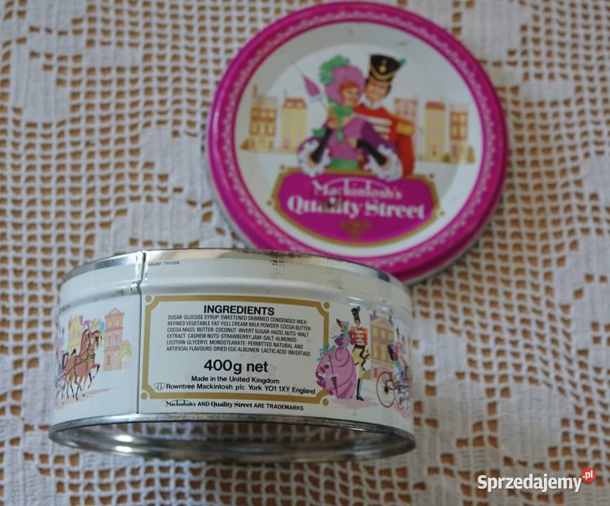 Stara puszka okrągła Mackintoshs Quality Street Warszawa