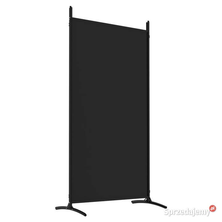 vidaXL Parawan 4panelowy czarny 346x180 tkanina Warszawa