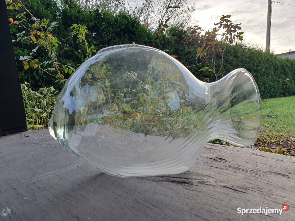 Duża szklana figura ryby