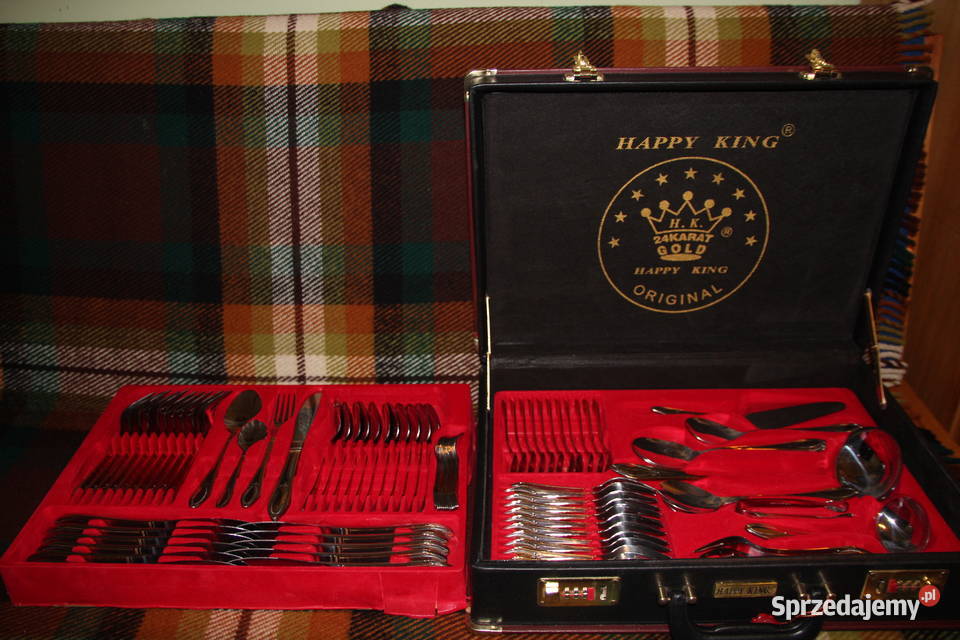 komplet złoconych sztućców Pozostałe Warszawa