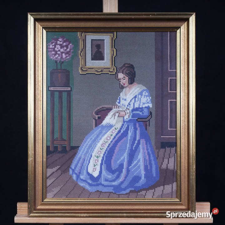 ARTexpert Obraz Haftowany Krzyżykiem Kobieta w zachodniopomorskie Dobrzany sprzedam