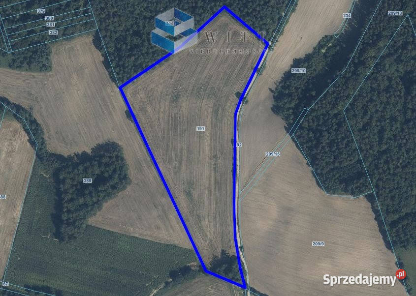 Grunt 257400m2 Rudno 53200m2