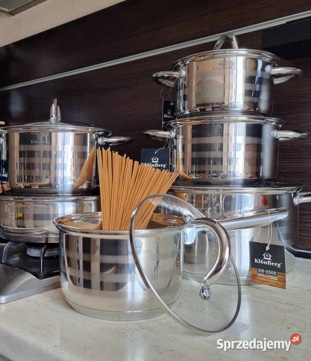 Garnki duże nierdzewne sprzedam