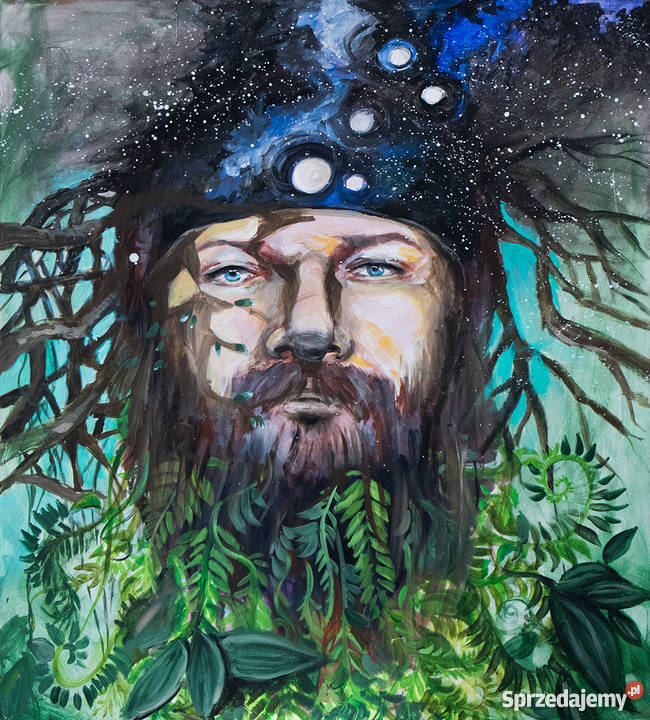 Akryl na płótnie HERN obraz artystki A Laube śląskie