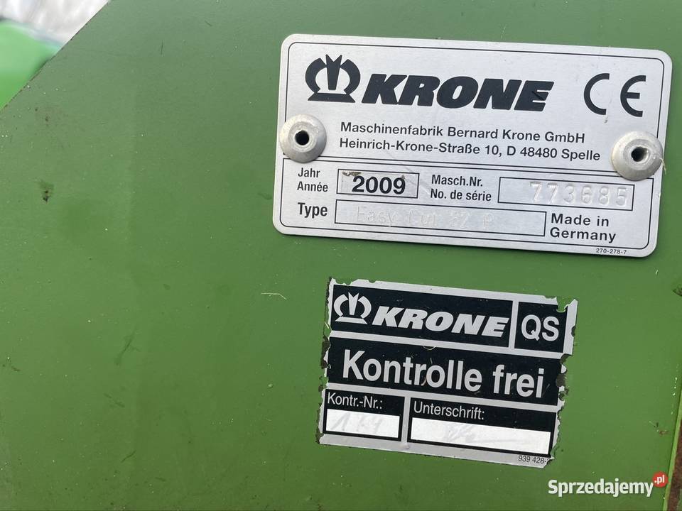Zestaw kosiarek Krone EasyCut Krone Rolnictwo Góra Bałdrzychowska