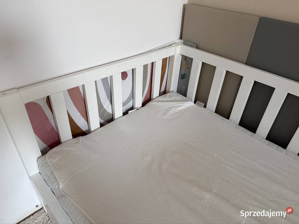 Łóżko dziecięce 160x80 z szufladą białe materac Wrocław