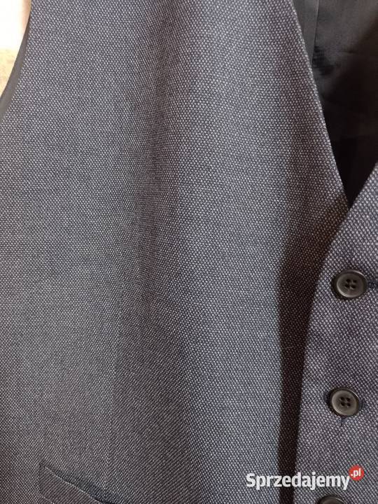 2XL3XL MOSSGranatowa kamizelka garniturowa z małopolskie Kraków