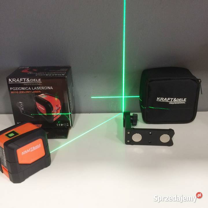 Laser krzyżowy zielony poziomnica Kraft&Dele KD10307