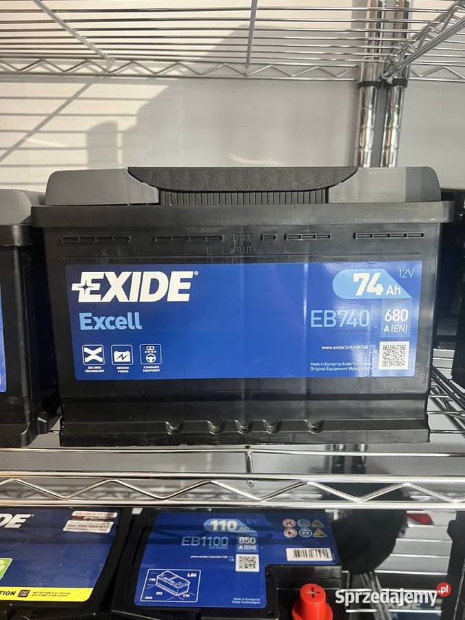 Akumulator Exide Excell 74Ah 680A EN PRAWY PLUS Bełchatów