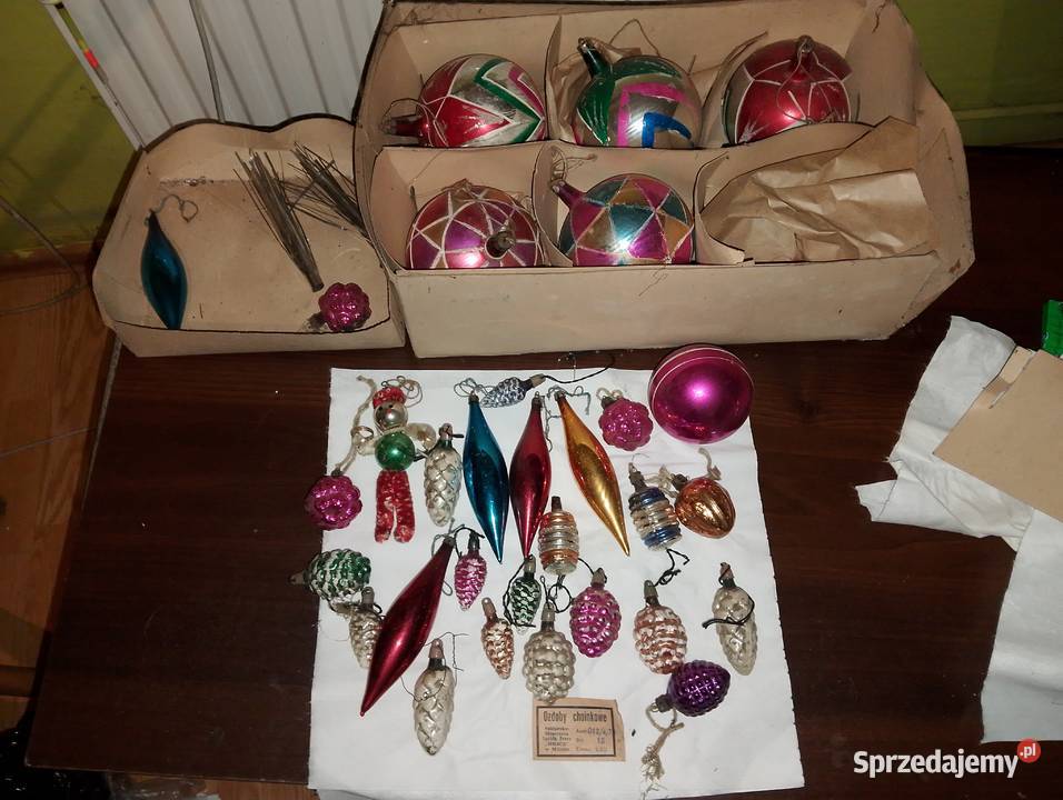Ozdoby choinkowe PRL Wrocław