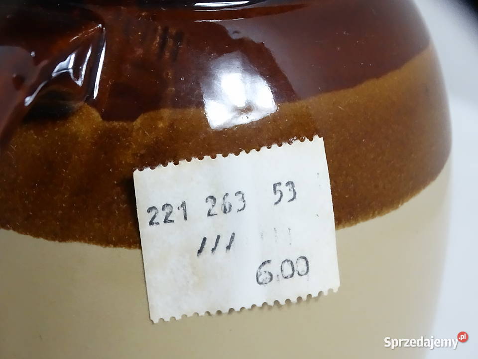 Zestaw Dwóch Solidnych Ceramicznych Dzbanków Biłgoraj