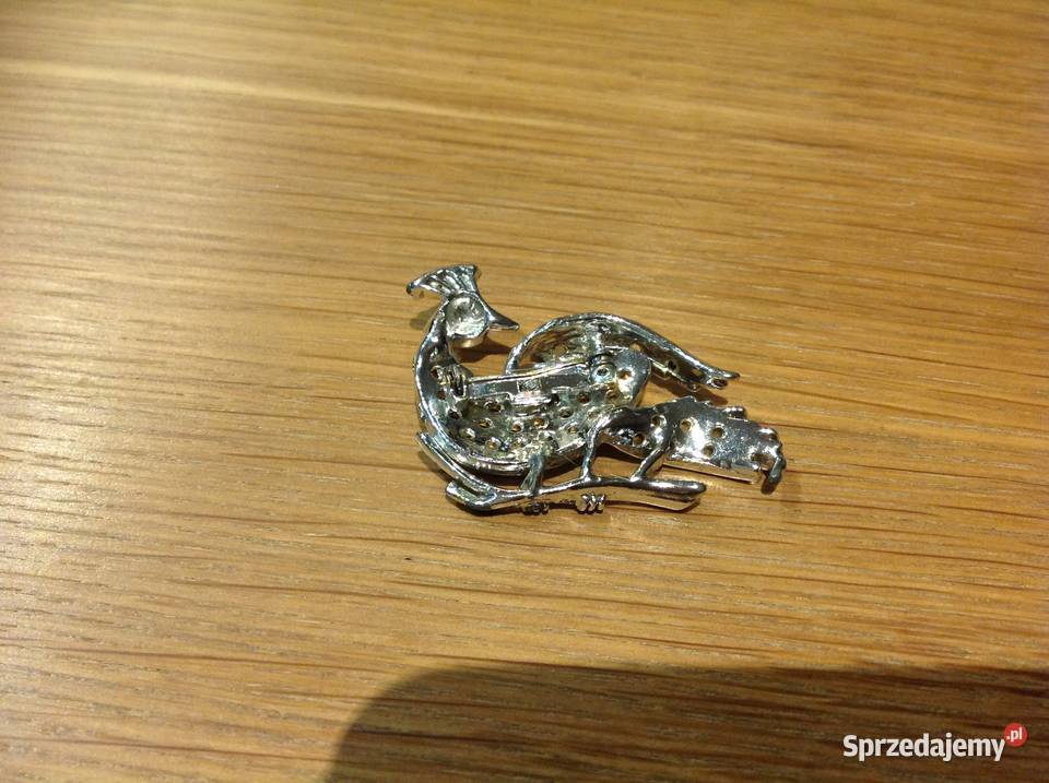 Stara Broszka Paw cyrkonie lubuskie Nowa Sól