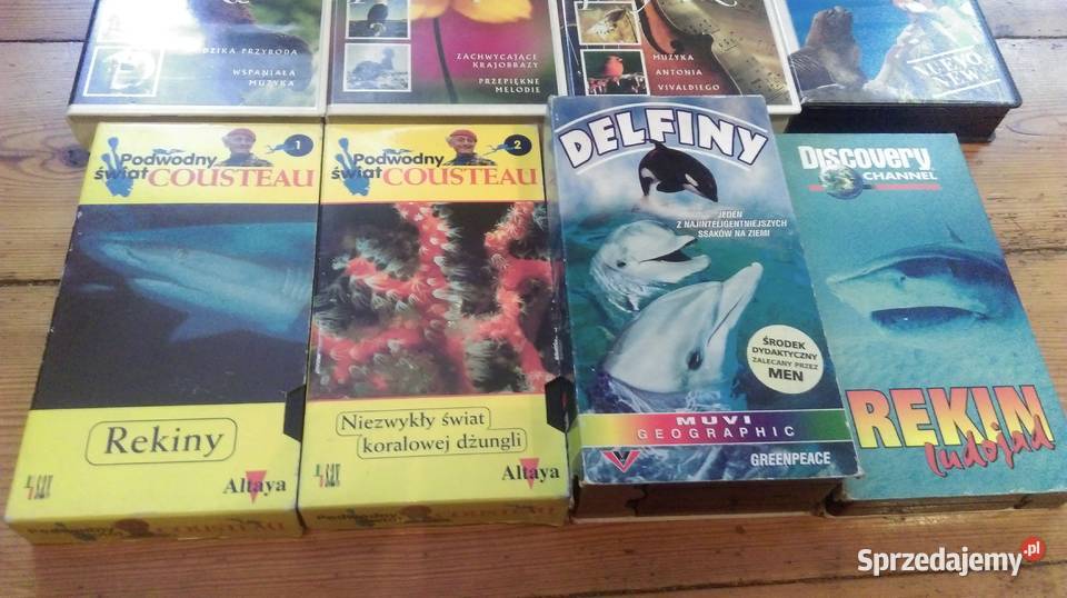 Kasety VHS 9 sztuk Lębork
