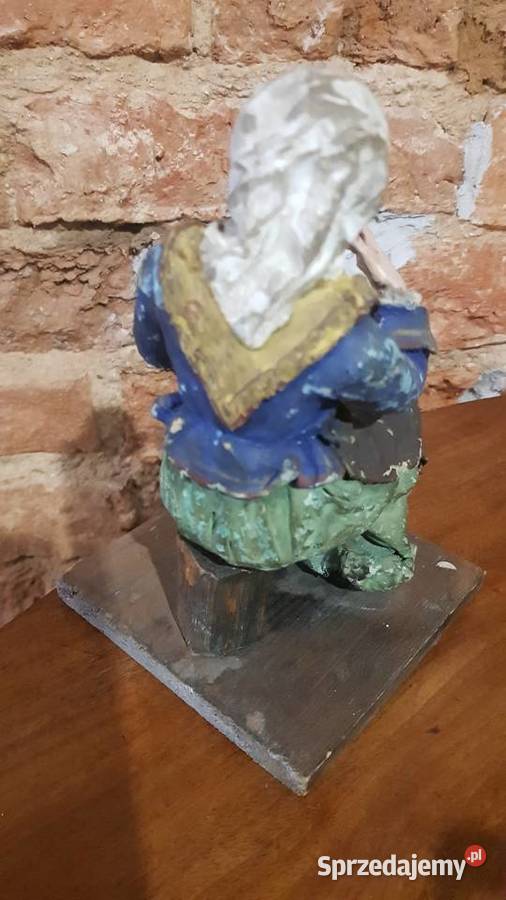 Figrka rzeźba papier mache XVIIIXIX wiek barok