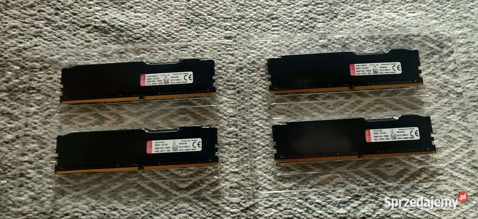 Pamięć RAM 32GB 4x8GB Kingston HyperX Fury DDR4 Pojemność 32GB Tokarnia