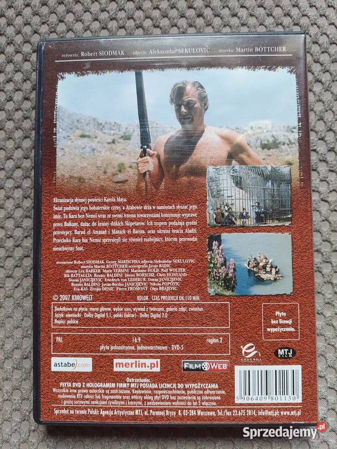 DVD Kolekcja Karola Maya POD OSTRZAŁEM małopolskie Kraków