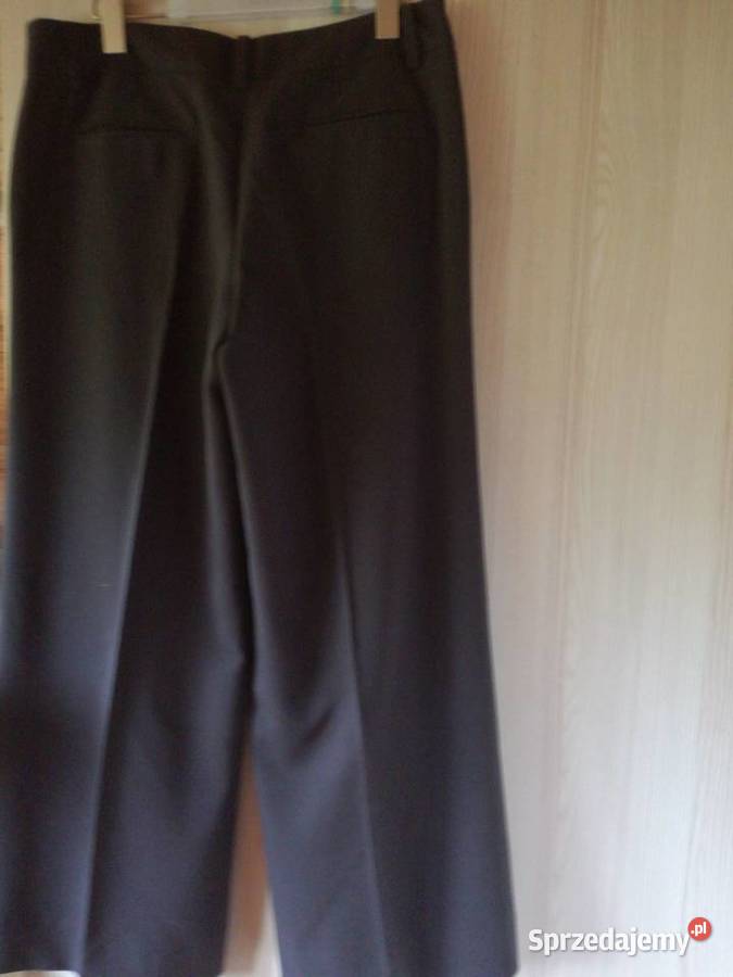 Spodnie damskie z szerokimi nogawkami Solar brązowy/beżowy Lublin sprzedam