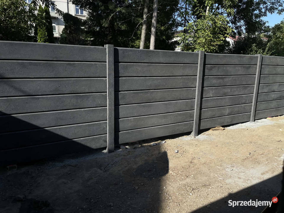 Nowoczesny Styl Ogrodzenia Betonowego Grafit sprzedam