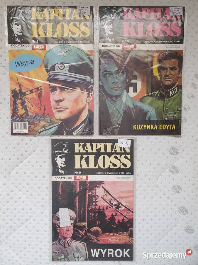 Kapitan Kloss zestaw 3 komiksów wyd Super Rok wydania 2007 pomorskie Gdynia