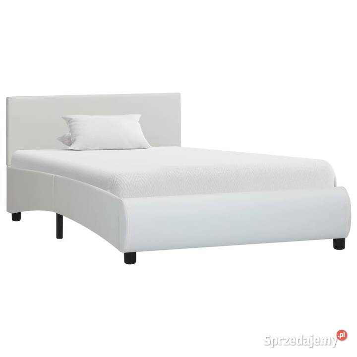 vidaXL Rama łóżka, biała, sztuczna 285456