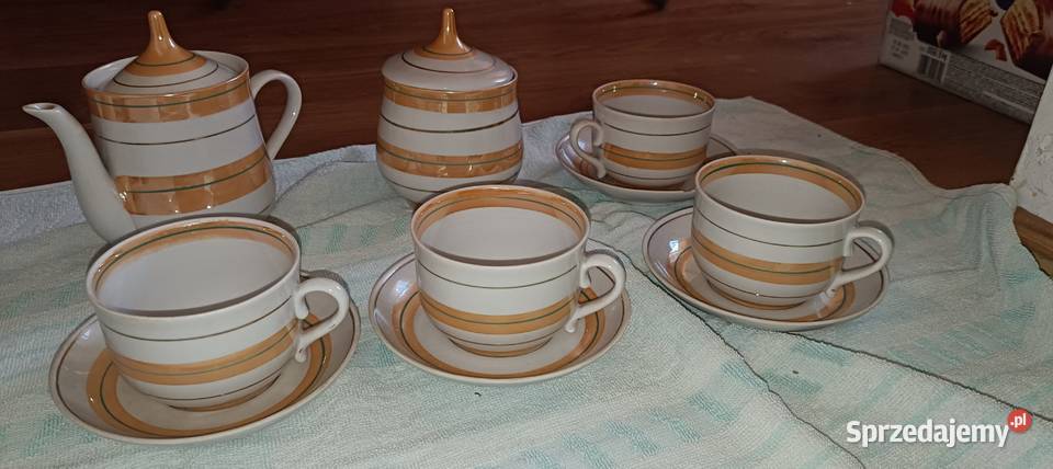 Zostaw Porcelany kawowy pozłacany Legnica
