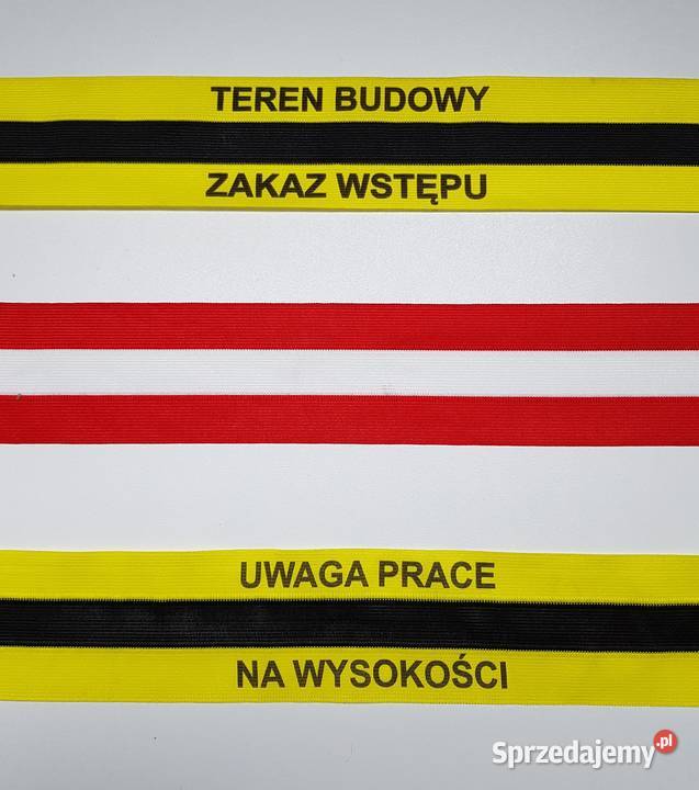 Teren Budowy taśma ostrzegawczo informacyjna 50 Zielona Góra