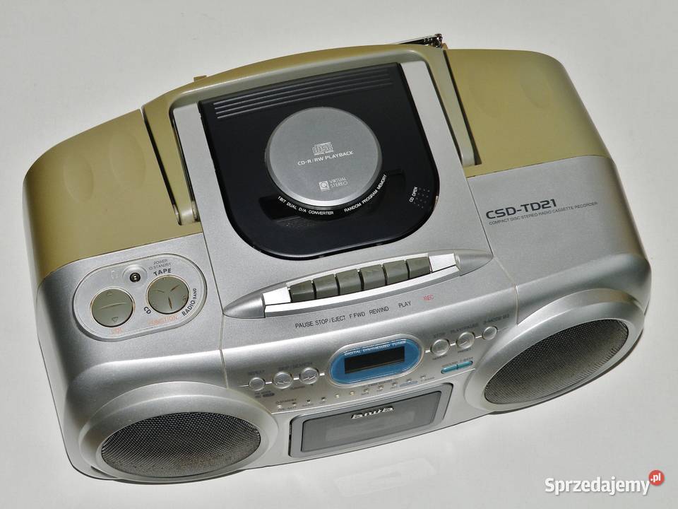 RadioCDmagnetofon AIWA CSDTD21EZ do naprawy