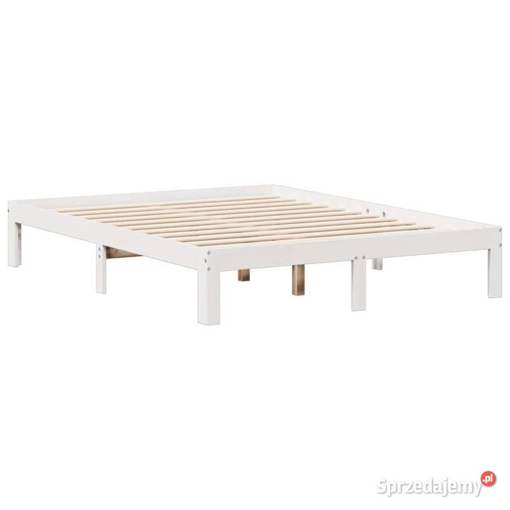 Łóżko z regałem bez materaca białe sosnowe 110cm mazowieckie