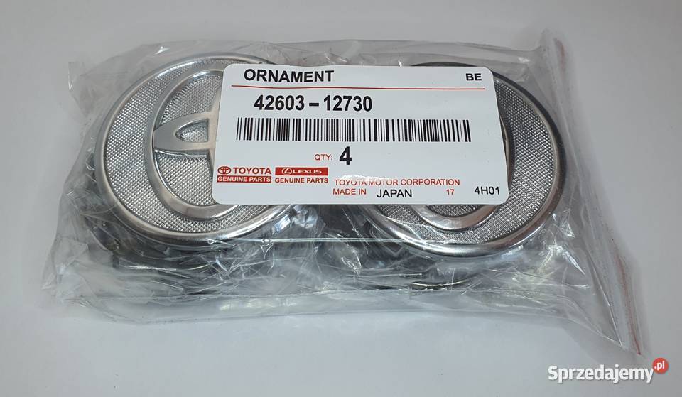 oryginalne dekielki TOYOTA 62mm ASO dekle 4 Bełchatów