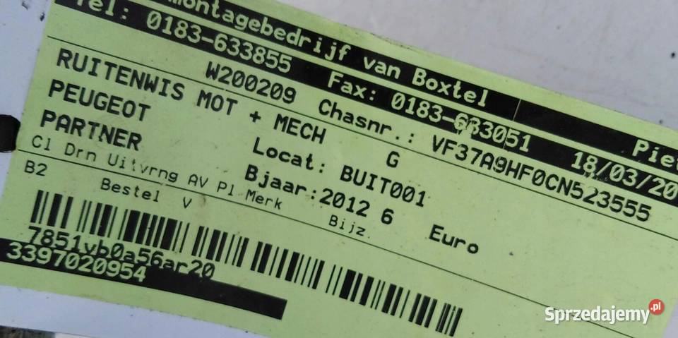 Mechanizm 107 C1 Aygo 850100H011 53565002 Kraków sprzedam