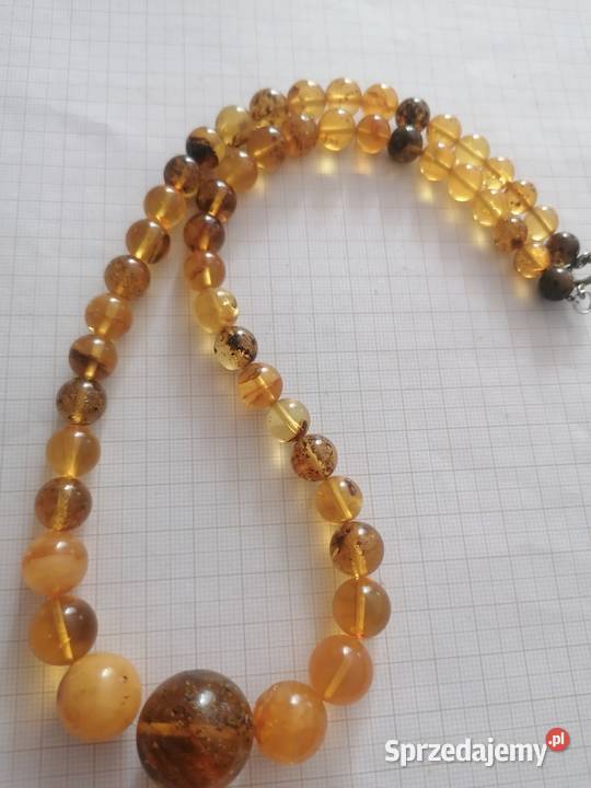 Naszyjnik Bursztyn kulki Białystok