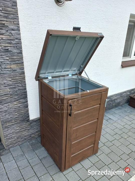 wiata śmietnikowa obudowa kubła 60x65x110 1x120L pomorskie Miastko