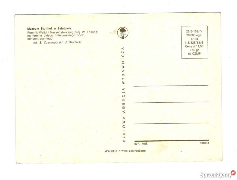 SZTUTOWO POCZTÓWKA świętokrzyskie Krynki