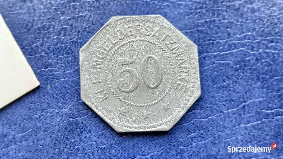 Stare monety 50 fenig 1917 Pirmasens Niemcy Numizmatyka Lesko