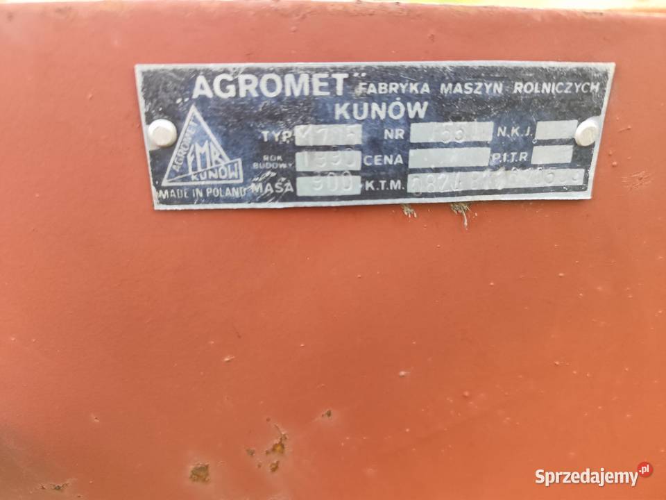Prasa do słomy KUNA 21 Agromet Bogumiłów